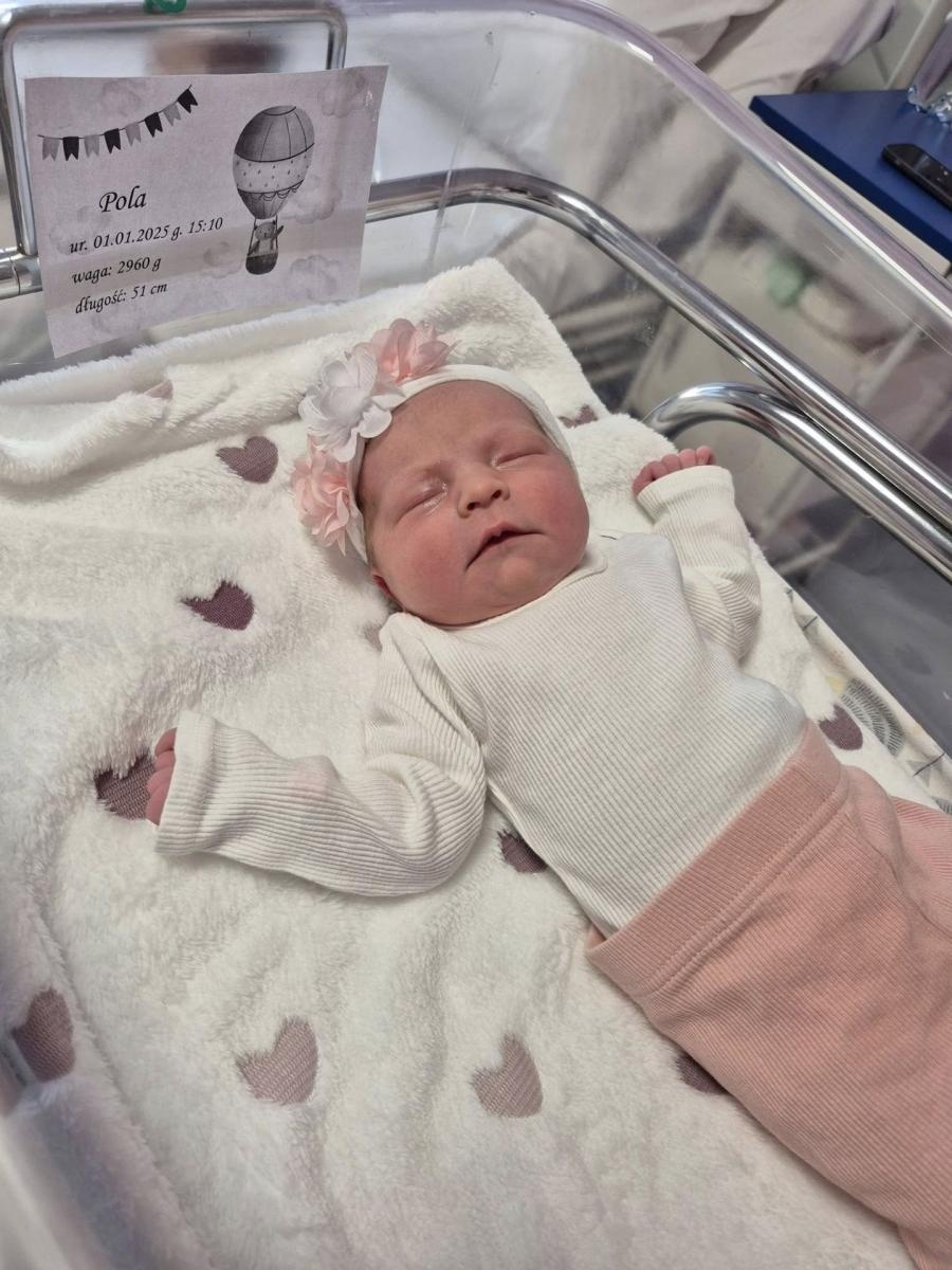 Zdjęcie w galerii na portalu naszwodzislaw.com: Pola to pierwsze dziecko urodzone w 2025 roku w powiecie wodzisławskim wiadomości z regionu
