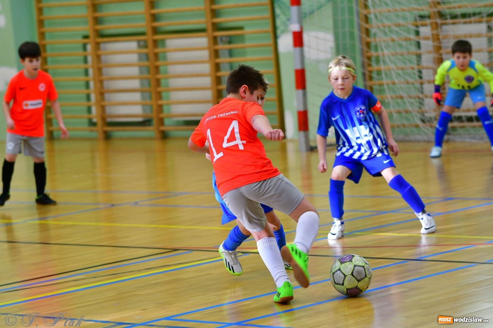 Zdjęcie w galerii na portalu naszwodzislaw.com: Piłkarska rywalizacja rocznika 2016. Kolejny turniej fundacji Junior Trening [FOTO] wiadomości z regionu