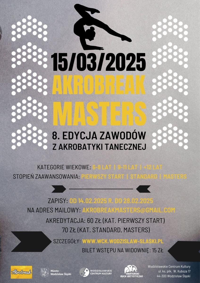 Zdjęcie w galerii na portalu naszwodzislaw.com: 8. edycja zawodów Akrobreak Masters w marcu w WCK wiadomości z regionu