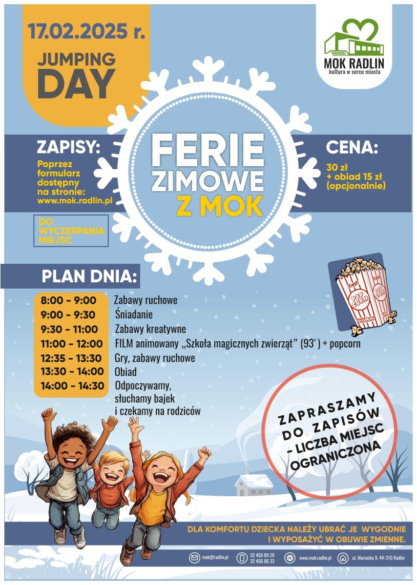 Zdjęcie w galerii na portalu naszwodzislaw.com: Ferie zimowe w radlińskim MOK [OFERTA ZAJĘĆ] wiadomości z regionu