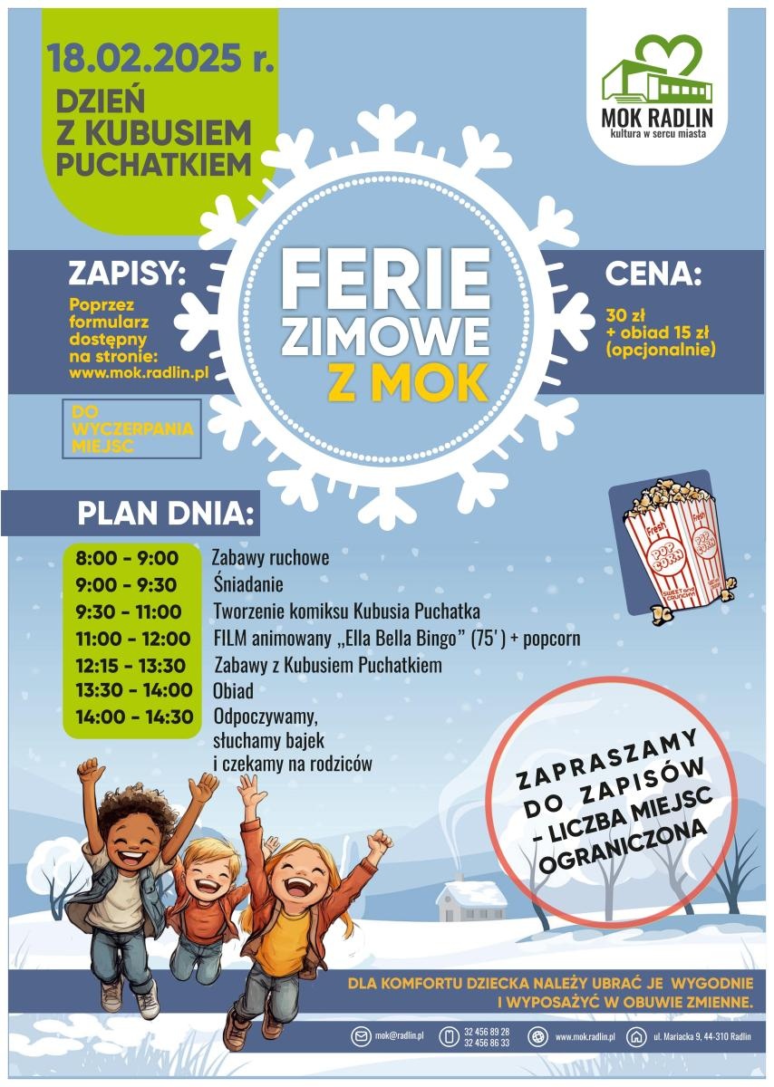 Zdjęcie w galerii na portalu naszwodzislaw.com: Ferie zimowe w radlińskim MOK [OFERTA ZAJĘĆ] wiadomości z regionu