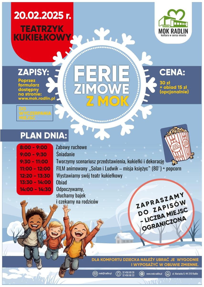 Zdjęcie w galerii na portalu naszwodzislaw.com: Ferie zimowe w radlińskim MOK [OFERTA ZAJĘĆ] wiadomości z regionu
