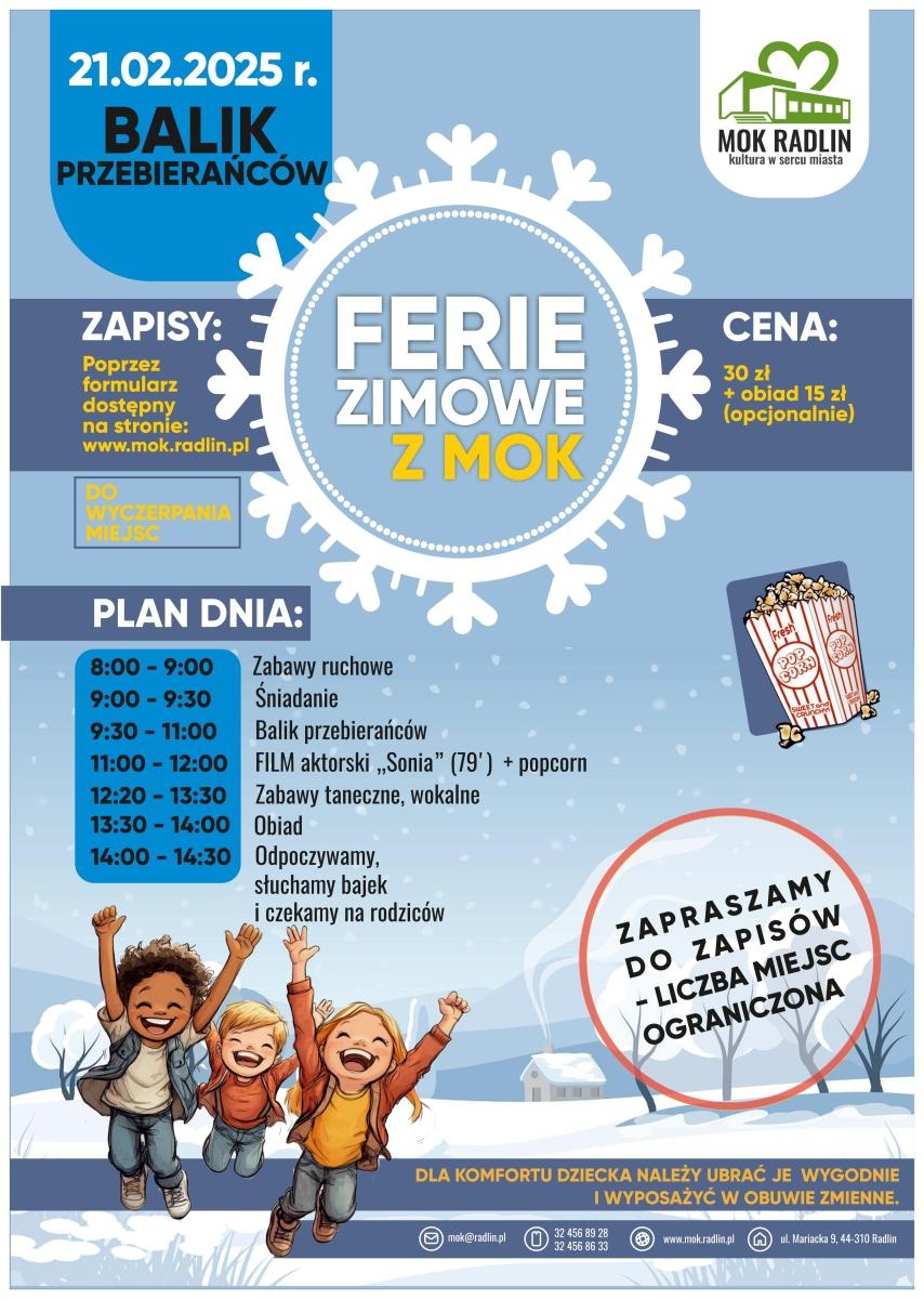 Zdjęcie w galerii na portalu naszwodzislaw.com: Ferie zimowe w radlińskim MOK [OFERTA ZAJĘĆ] wiadomości z regionu