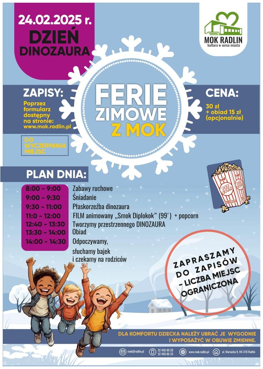 Zdjęcie w galerii na portalu naszwodzislaw.com: Ferie zimowe w radlińskim MOK [OFERTA ZAJĘĆ] wiadomości z regionu