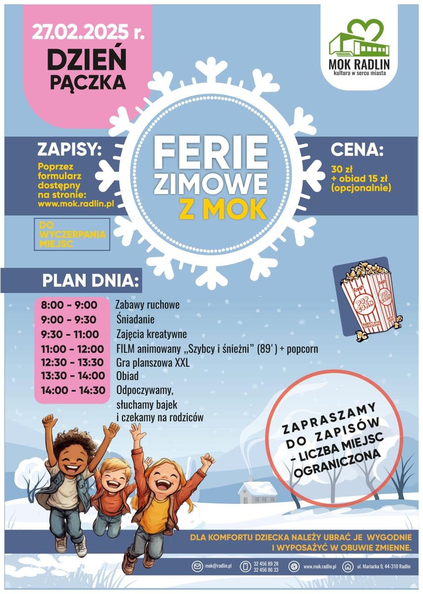 Zdjęcie w galerii na portalu naszwodzislaw.com: Ferie zimowe w radlińskim MOK [OFERTA ZAJĘĆ] wiadomości z regionu