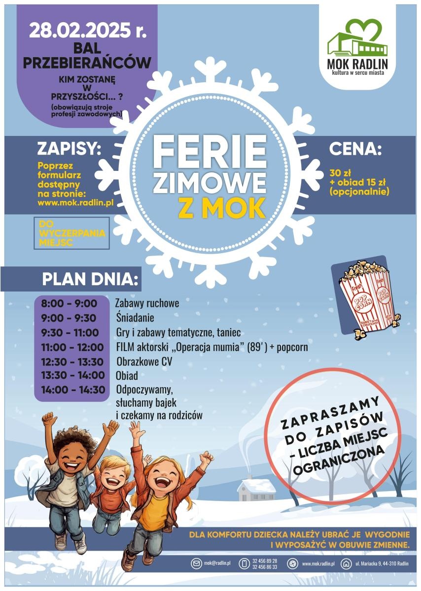Zdjęcie w galerii na portalu naszwodzislaw.com: Ferie zimowe w radlińskim MOK [OFERTA ZAJĘĆ] wiadomości z regionu