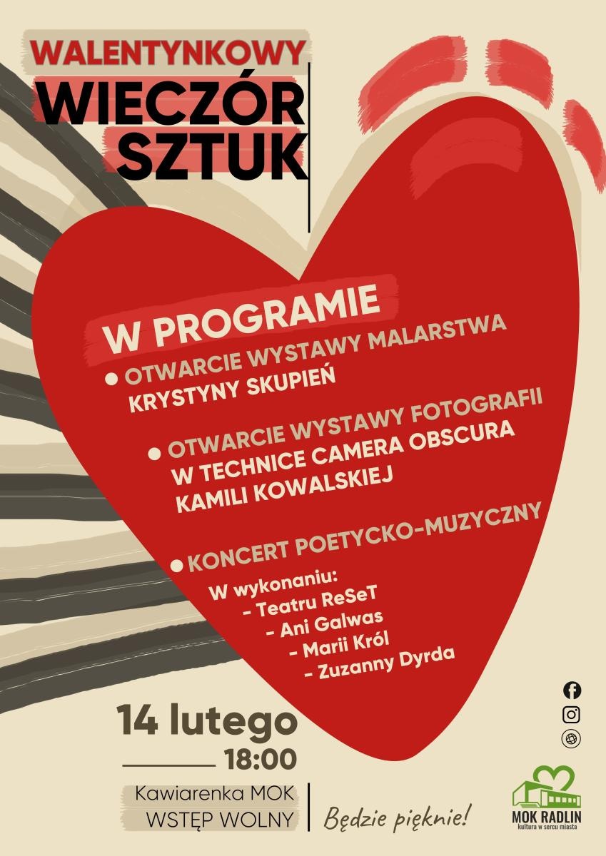 Zdjęcie w galerii na portalu naszwodzislaw.com: Walentynkowy Wieczór Sztuk w MOK Radlin wiadomości z regionu