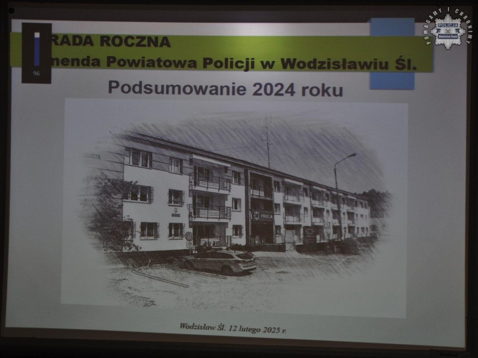 Zdjęcie w galerii na portalu naszwodzislaw.com: Odprawa roczna wodzisławskich policjantów wiadomości z regionu
