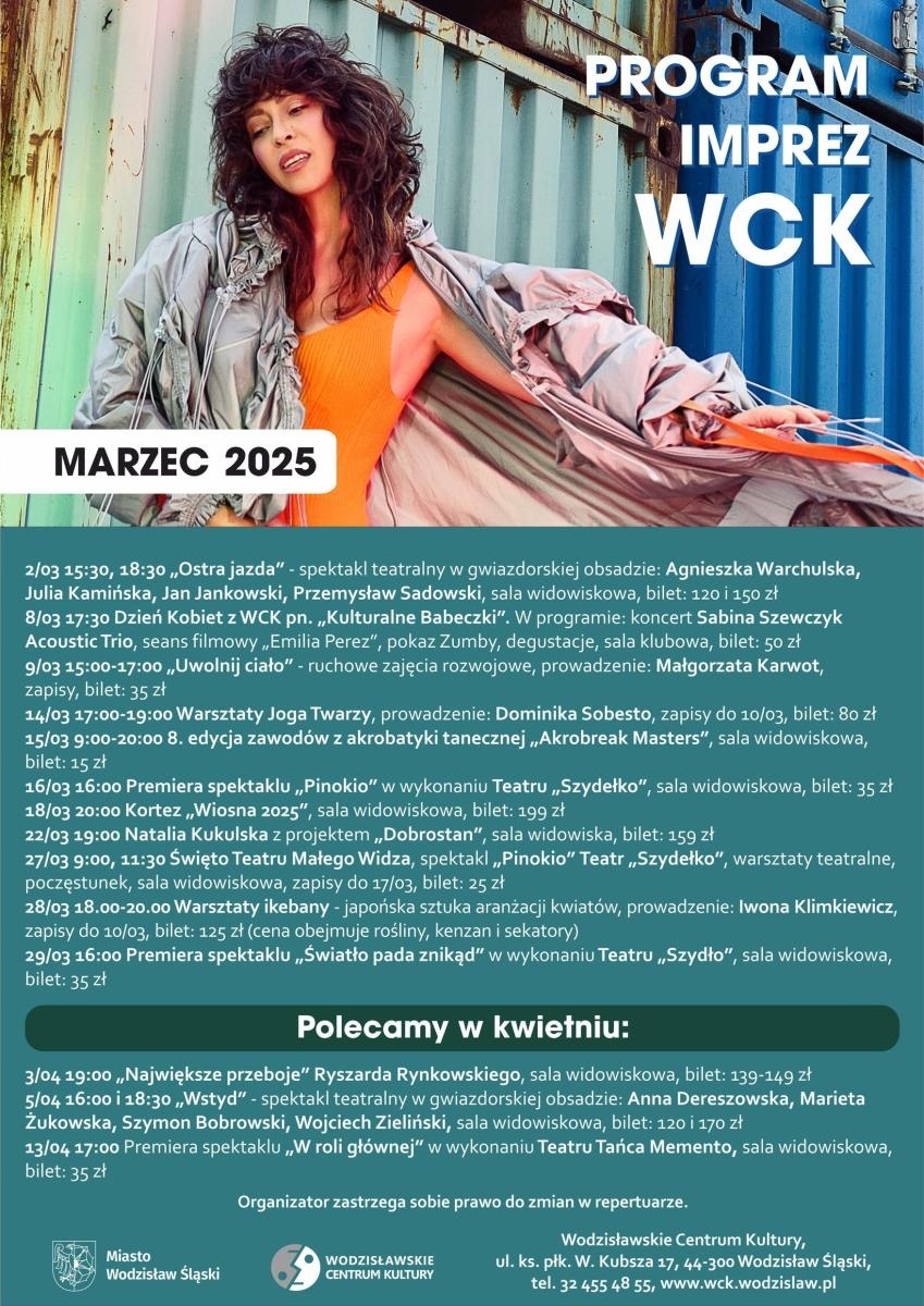 Zdjęcie w galerii na portalu naszwodzislaw.com: Marzec w WCK. Sprawdź harmonogram wydarzeń wiadomości z regionu