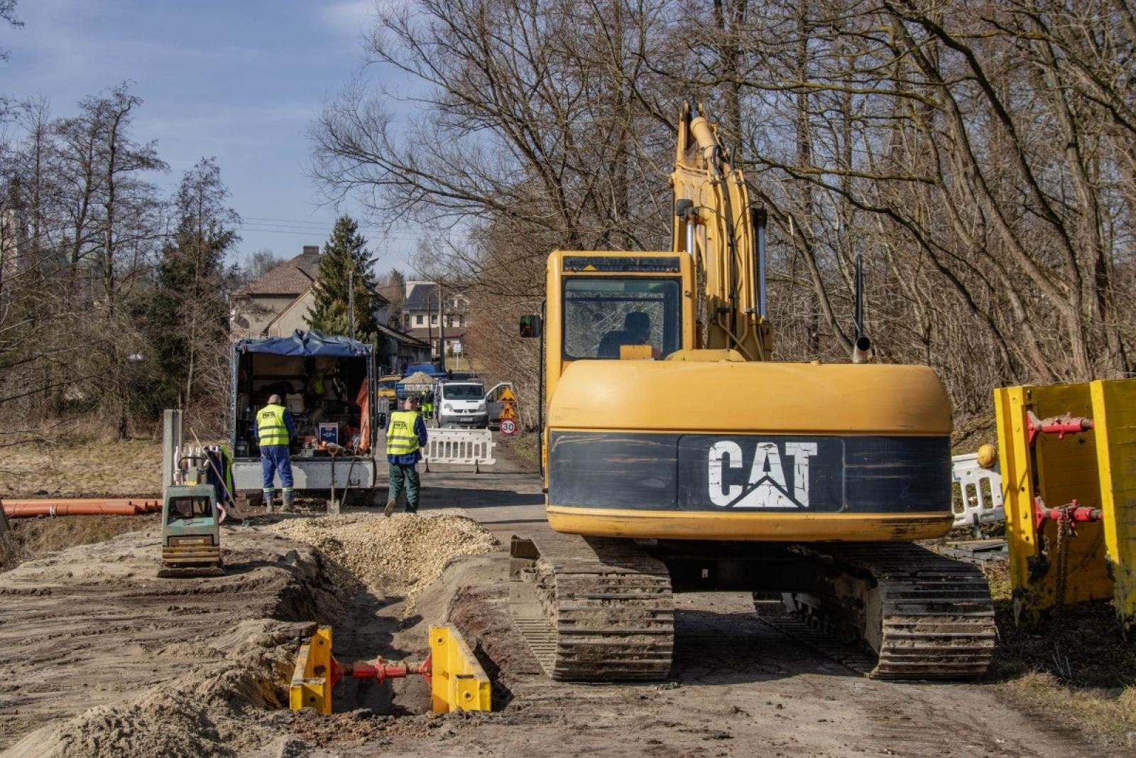 Zdjęcie w galerii na portalu naszwodzislaw.com: Rozpoczęła się budowa kanalizacji na ul. Chełmońskiego wiadomości z regionu