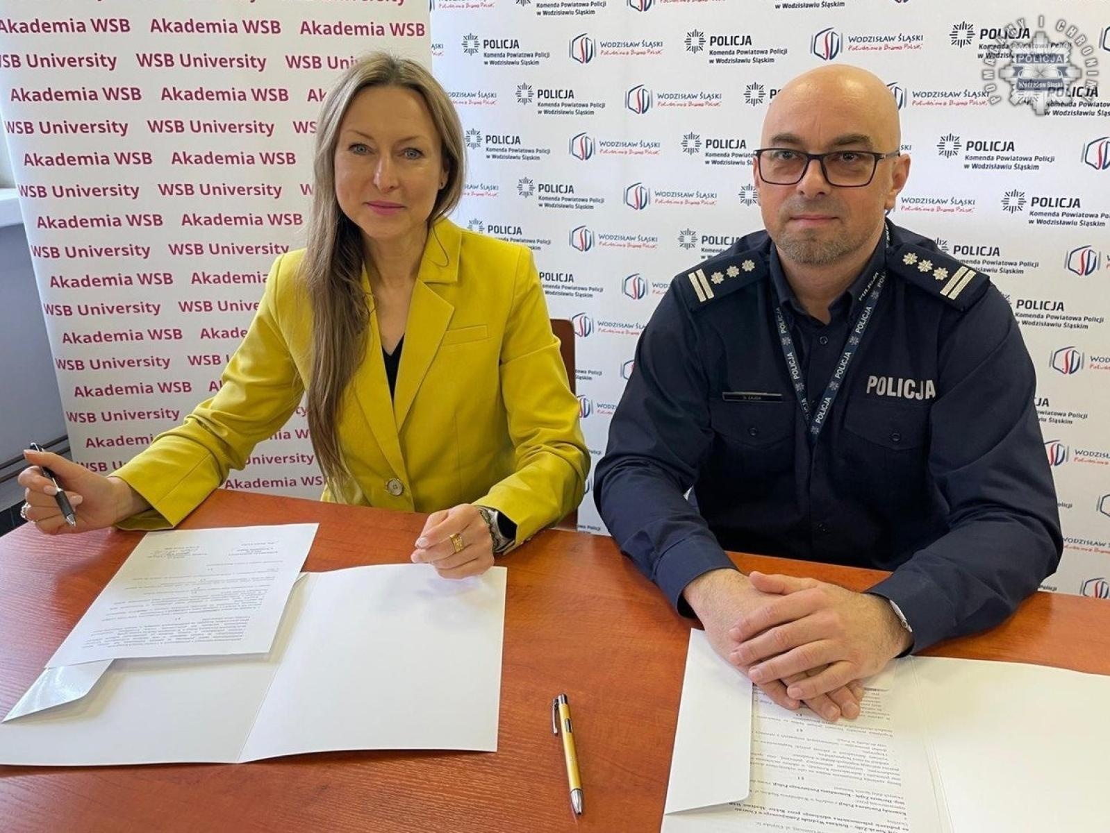 Zdjęcie w galerii na portalu naszwodzislaw.com: Wodzisławska komenda będzie współpracować z uczelnią z Dąbrowy Górniczej wiadomości z regionu