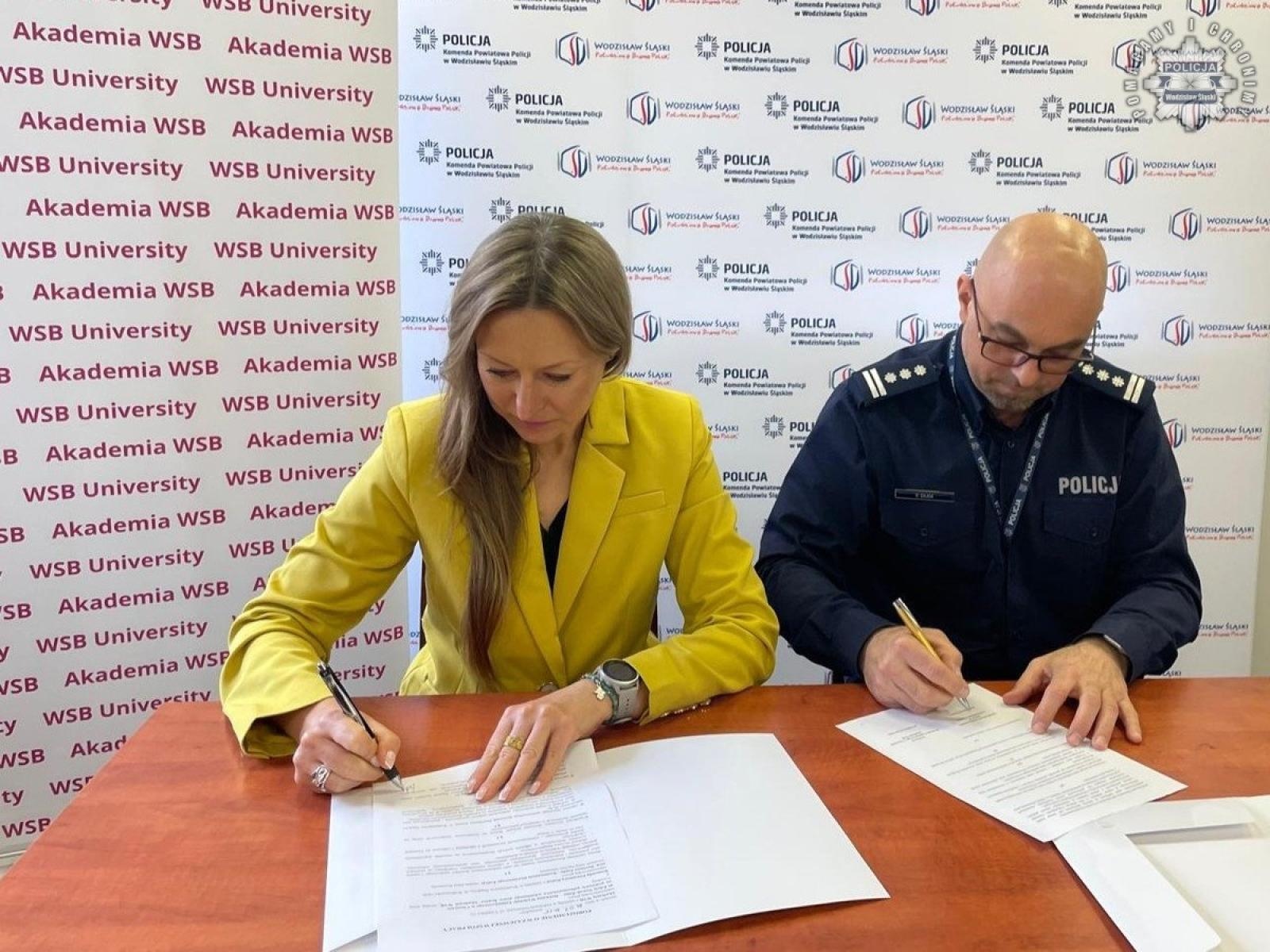 Zdjęcie w galerii na portalu naszwodzislaw.com: Wodzisławska komenda będzie współpracować z uczelnią z Dąbrowy Górniczej wiadomości z regionu