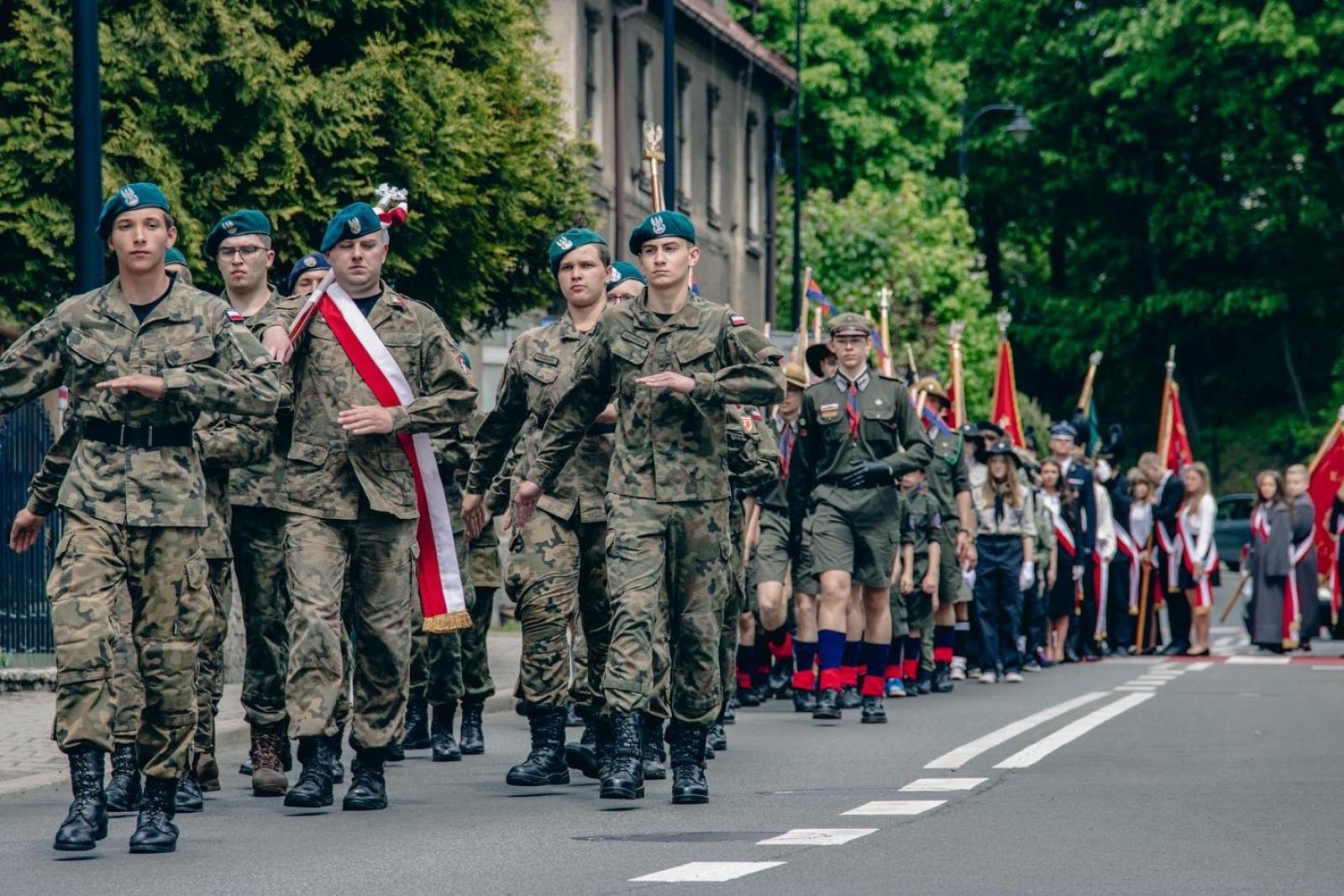 Zdjęcie w galerii na portalu naszwodzislaw.com: Święto pełne dumy, wzruszeń i pamięci. Obchody 3 Maja w Wodzisławiu Śląskim [FOTO i WIDEO] wiadomości z regionu