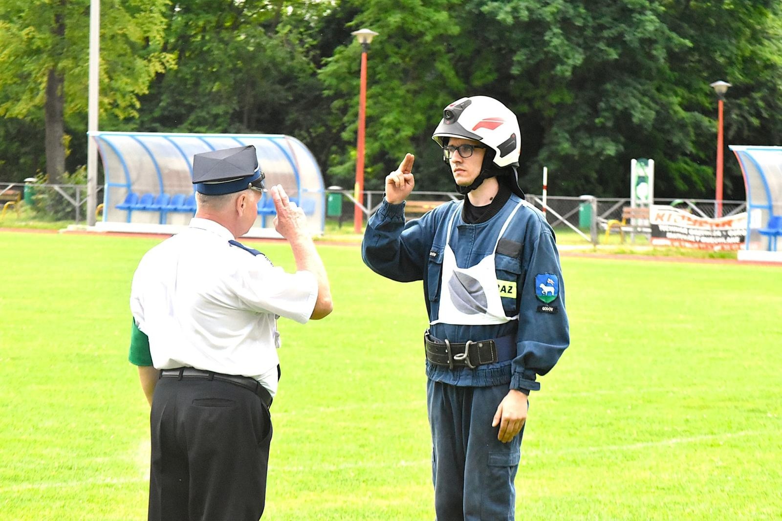 Zdjęcie w galerii na portalu naszwodzislaw.com: Strażacy z Gołkowic najlepsi podczas gminnych zawodów. OSP Łaziska z najlepszymi młodzikami [FOTO] wiadomości z regionu