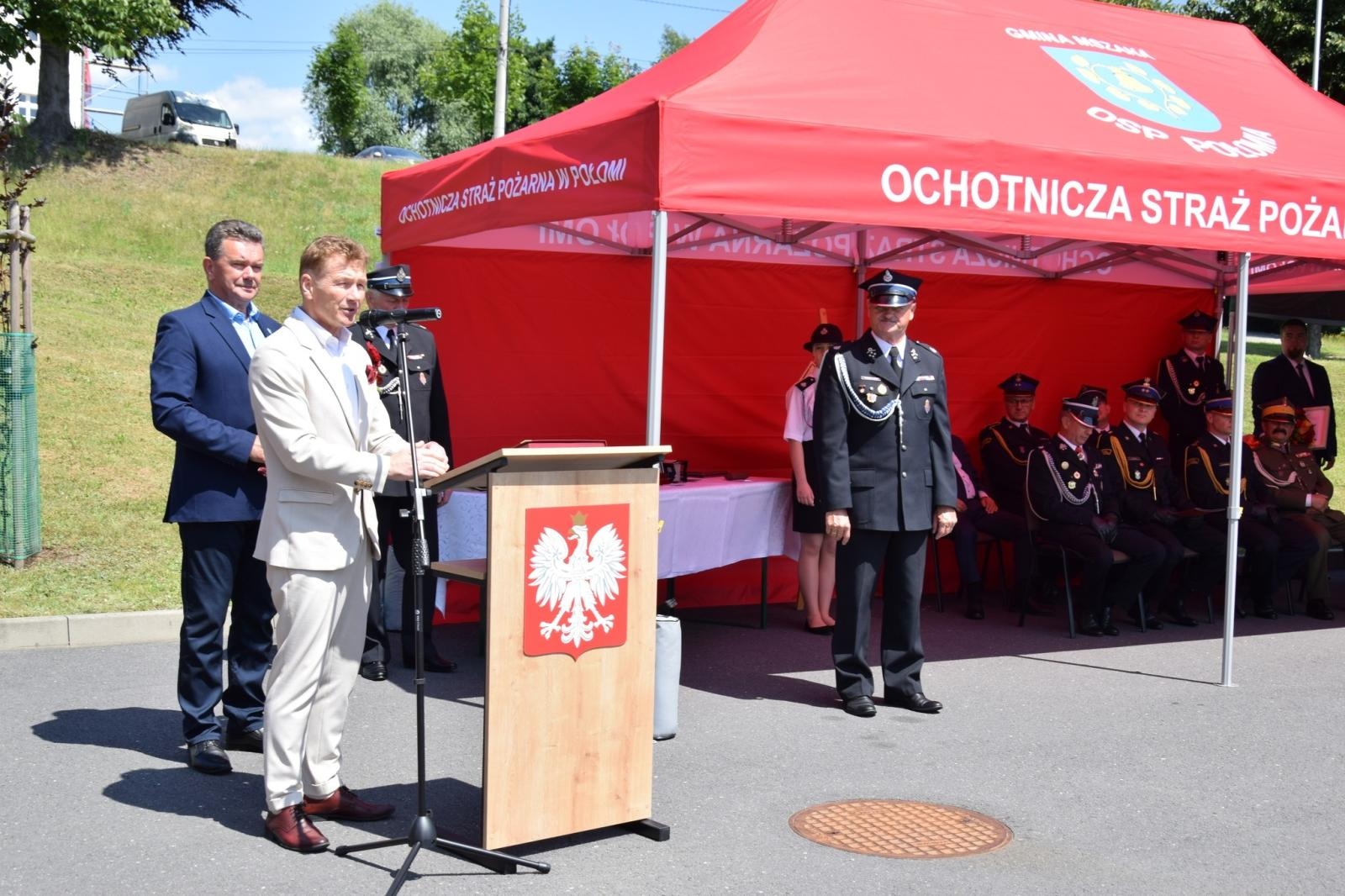 Zdjęcie w galerii na portalu naszwodzislaw.com: 120-lecie OSP w Połomi połączone z obchodami Dnia Strażaka [FOTO] wiadomości z regionu