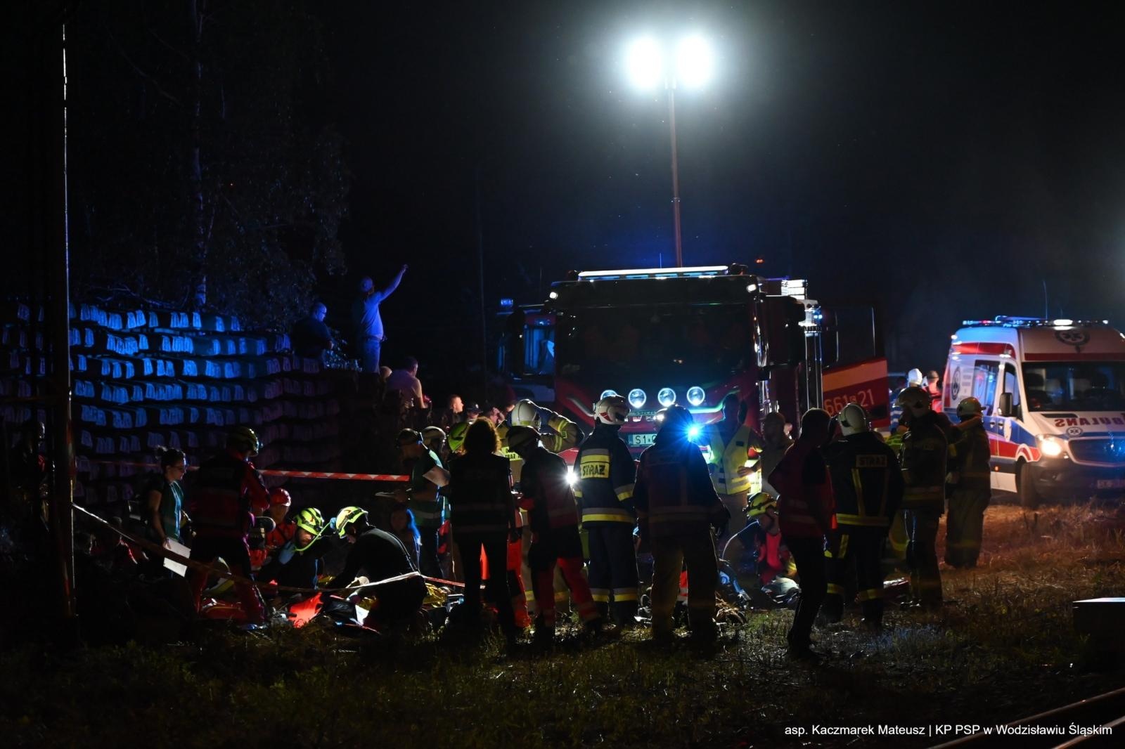 Zdjęcie w galerii na portalu naszwodzislaw.com: Katastrofa na torach. Chwile grozy w Olzie [FOTO] wiadomości z regionu