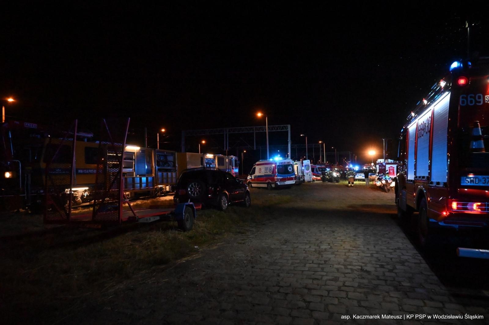 Zdjęcie w galerii na portalu naszwodzislaw.com: Katastrofa na torach. Chwile grozy w Olzie [FOTO] wiadomości z regionu