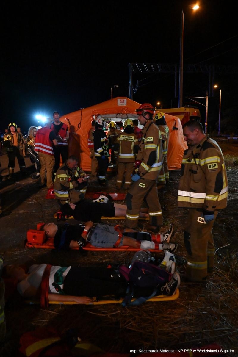 Zdjęcie w galerii na portalu naszwodzislaw.com: Katastrofa na torach. Chwile grozy w Olzie [FOTO] wiadomości z regionu