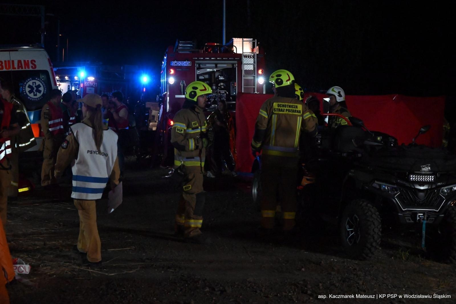 Zdjęcie w galerii na portalu naszwodzislaw.com: Katastrofa na torach. Chwile grozy w Olzie [FOTO] wiadomości z regionu