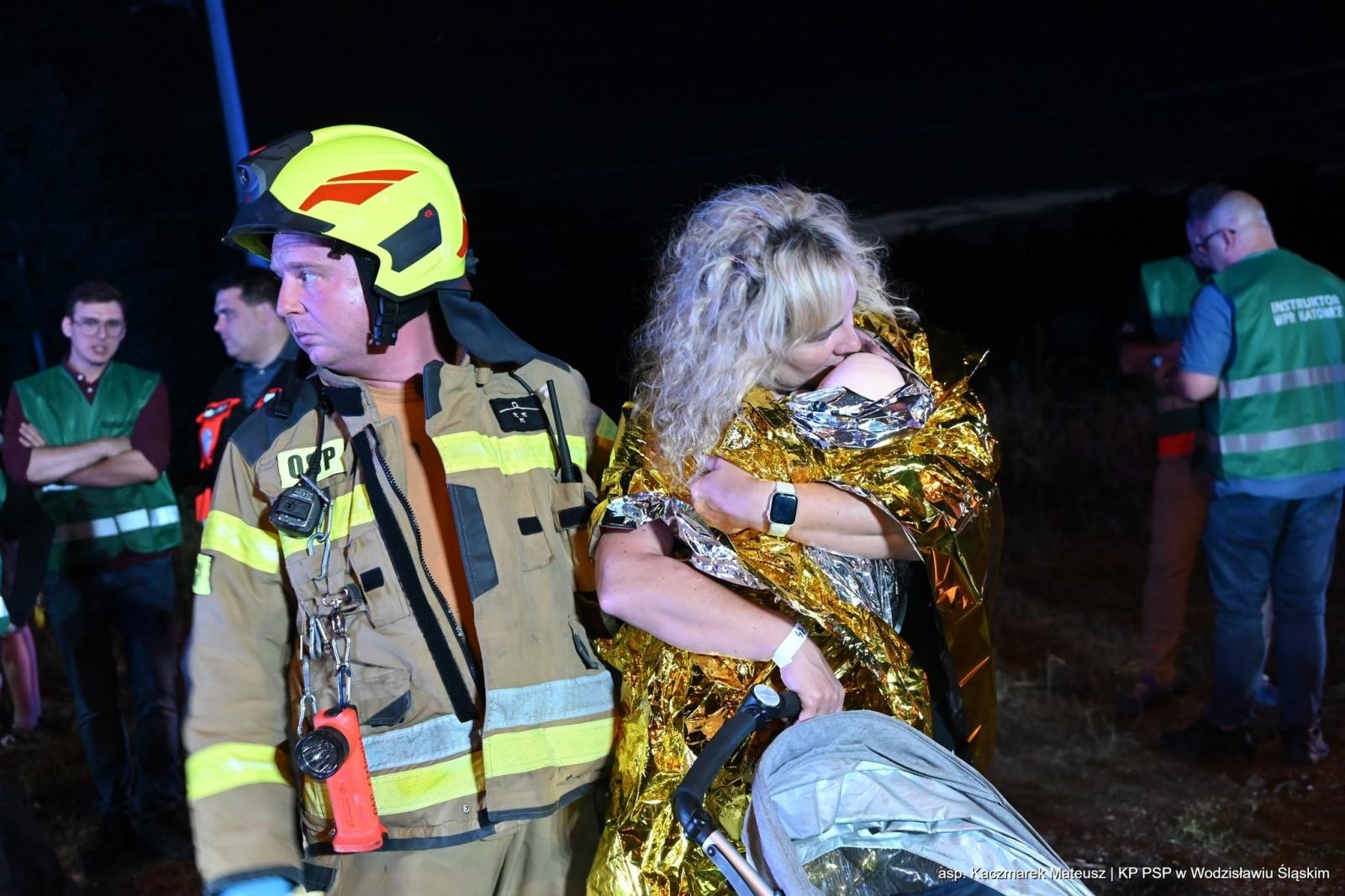 Zdjęcie w galerii na portalu naszwodzislaw.com: Katastrofa na torach. Chwile grozy w Olzie [FOTO] wiadomości z regionu