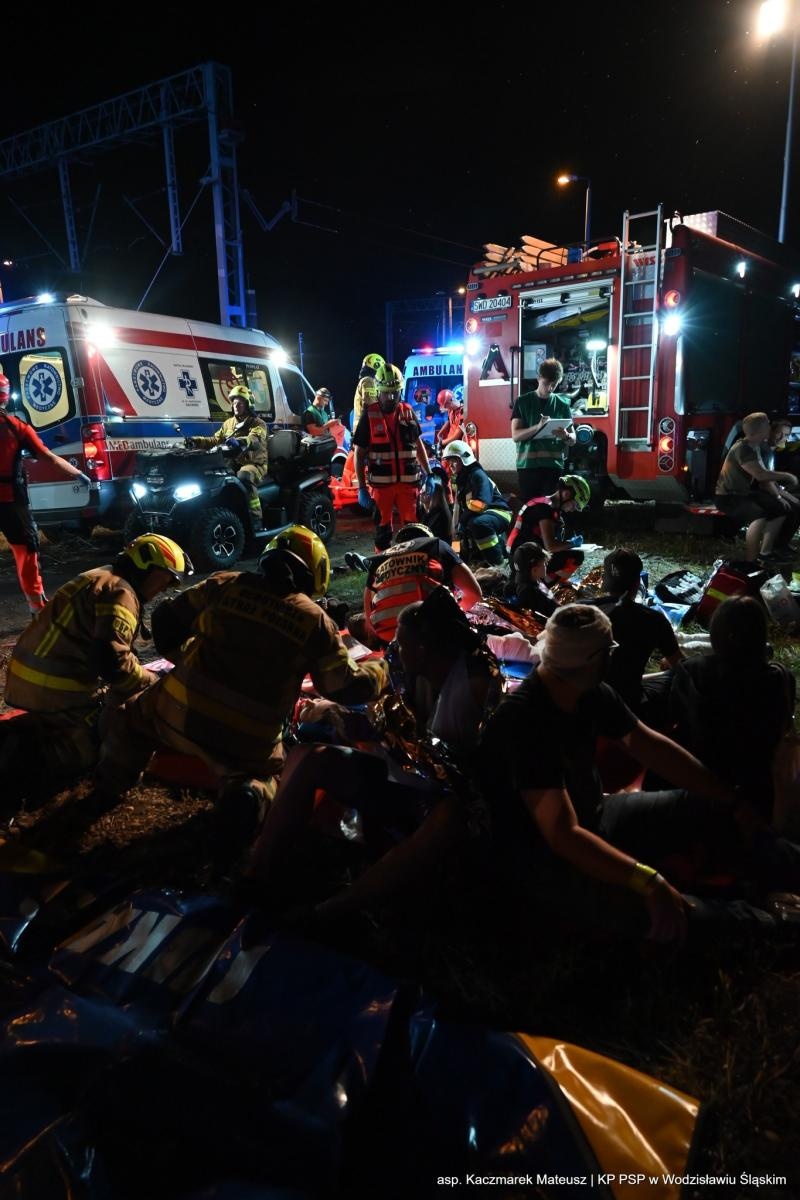 Zdjęcie w galerii na portalu naszwodzislaw.com: Katastrofa na torach. Chwile grozy w Olzie [FOTO] wiadomości z regionu