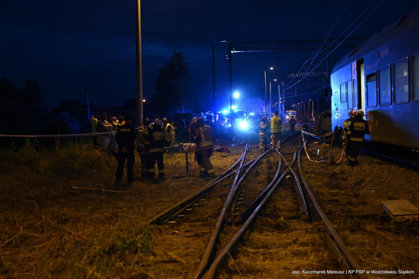 Zdjęcie w galerii na portalu naszwodzislaw.com: Katastrofa na torach. Chwile grozy w Olzie [FOTO] wiadomości z regionu