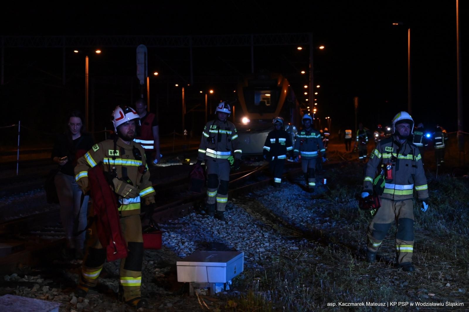 Zdjęcie w galerii na portalu naszwodzislaw.com: Katastrofa na torach. Chwile grozy w Olzie [FOTO] wiadomości z regionu