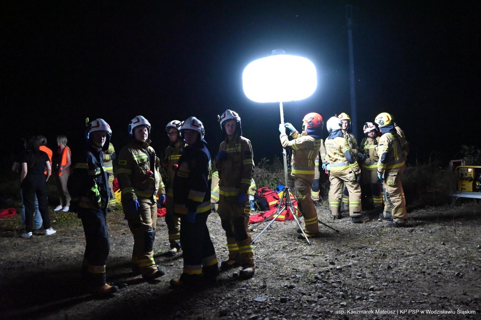 Zdjęcie w galerii na portalu naszwodzislaw.com: Katastrofa na torach. Chwile grozy w Olzie [FOTO] wiadomości z regionu