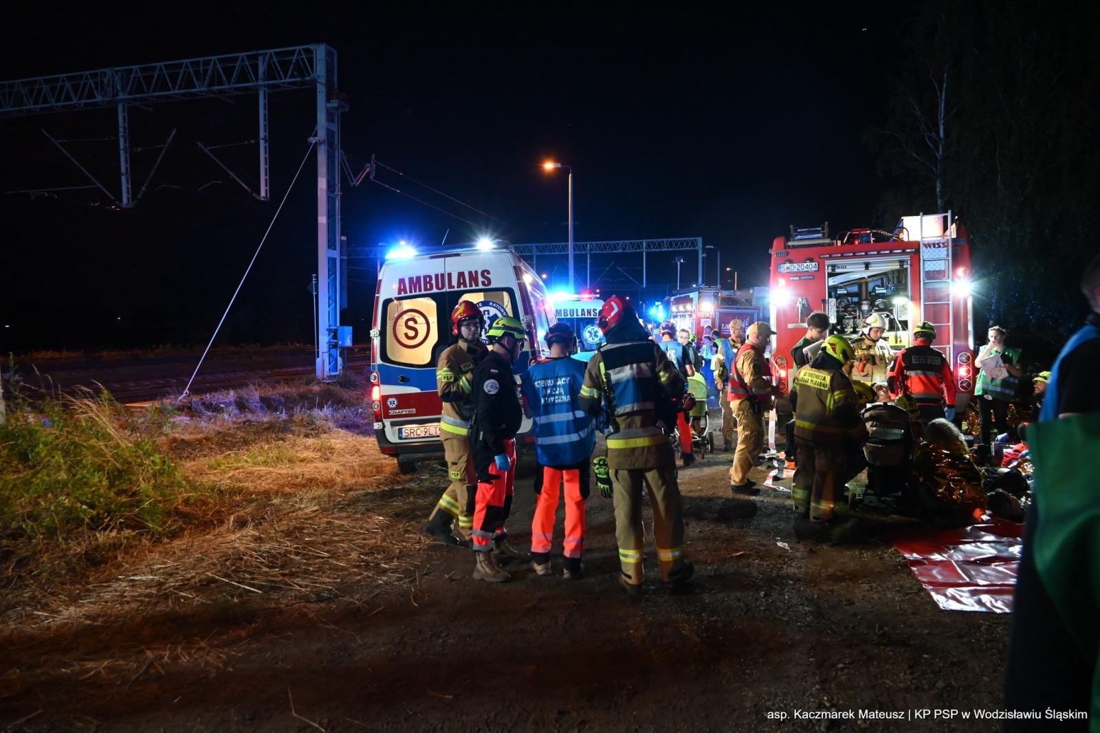 Zdjęcie w galerii na portalu naszwodzislaw.com: Katastrofa na torach. Chwile grozy w Olzie [FOTO] wiadomości z regionu