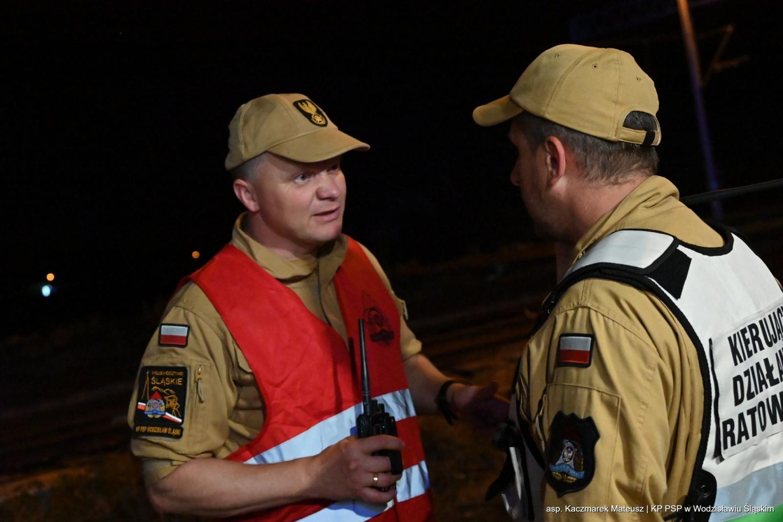 Zdjęcie w galerii na portalu naszwodzislaw.com: Katastrofa na torach. Chwile grozy w Olzie [FOTO] wiadomości z regionu