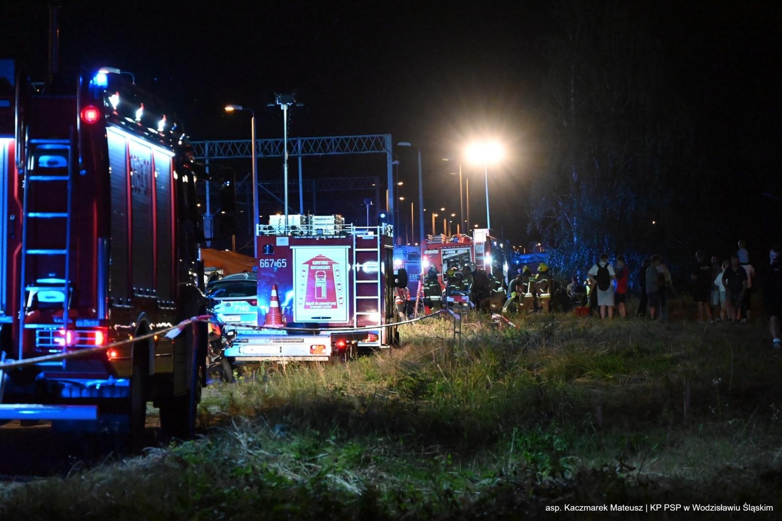 Zdjęcie w galerii na portalu naszwodzislaw.com: Katastrofa na torach. Chwile grozy w Olzie [FOTO] wiadomości z regionu