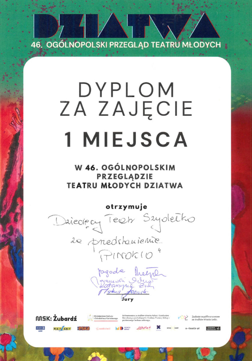 Zdjęcie w galerii na portalu naszwodzislaw.com: Teatr Szydełko z Wodzisławia Śląskiego podwójnie zwycięża 46. Dziatwę wiadomości z regionu