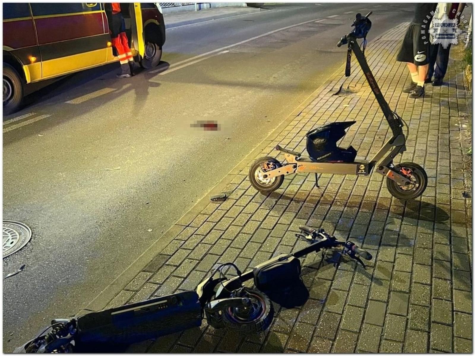 Zdjęcie w galerii na portalu naszwodzislaw.com: 47-latek jechał pijany na hulajnodze. Zderzył się z 15-latkiem, też po alkoholu wiadomości z regionu