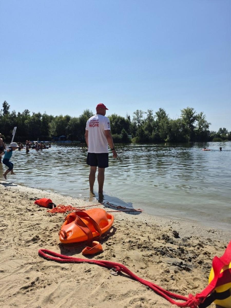 Zdjęcie w galerii na portalu naszwodzislaw.com: Bezpieczeństwo nad wodą. Profilaktyczna akcja służb w Olzie [FOTO] wiadomości z regionu