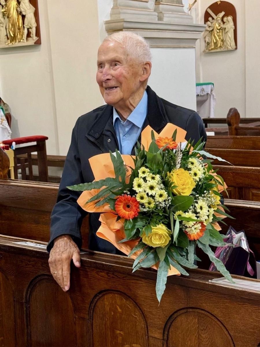 Zdjęcie w galerii na portalu naszwodzislaw.com: Pochodzący z Pszowa Joachim Franiczek świętował setne urodziny wiadomości z regionu