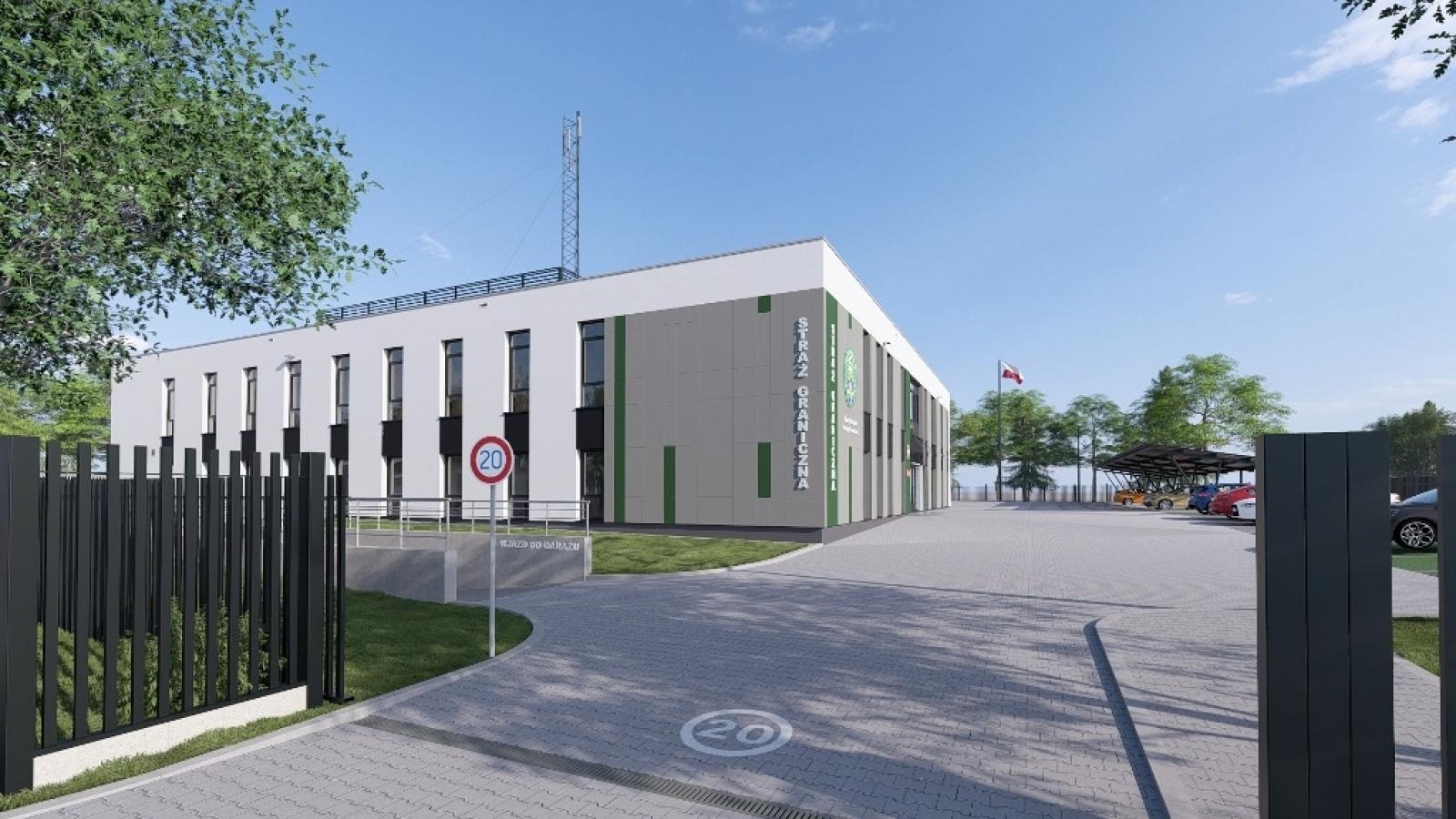 Zdjęcie w galerii na portalu naszwodzislaw.com: Uroczyste rozpoczęcie budowy siedziby Placówki SG w Sosnowcu wiadomości z regionu