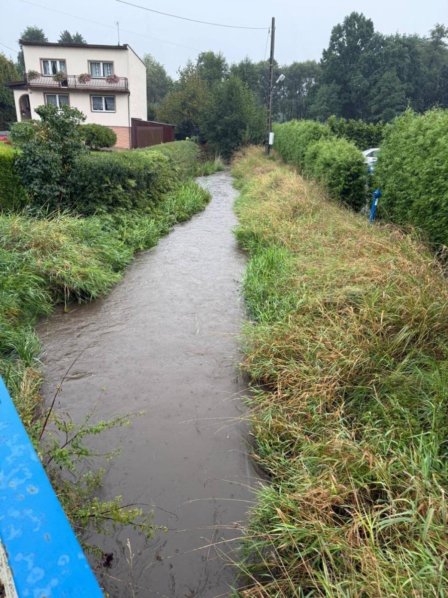 Zdjęcie w galerii na portalu naszwodzislaw.com: Ciągle pada... Monitoring sytuacji hydrologicznej w gminie Mszana [FOTO] wiadomości z regionu