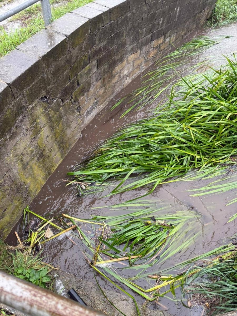 Zdjęcie w galerii na portalu naszwodzislaw.com: Ciągle pada... Monitoring sytuacji hydrologicznej w gminie Mszana [FOTO] wiadomości z regionu