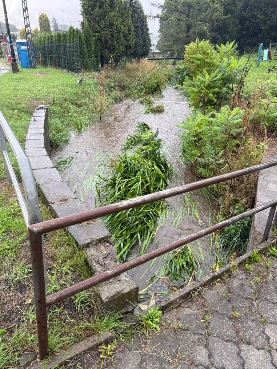 Zdjęcie w galerii na portalu naszwodzislaw.com: Ciągle pada... Monitoring sytuacji hydrologicznej w gminie Mszana [FOTO] wiadomości z regionu