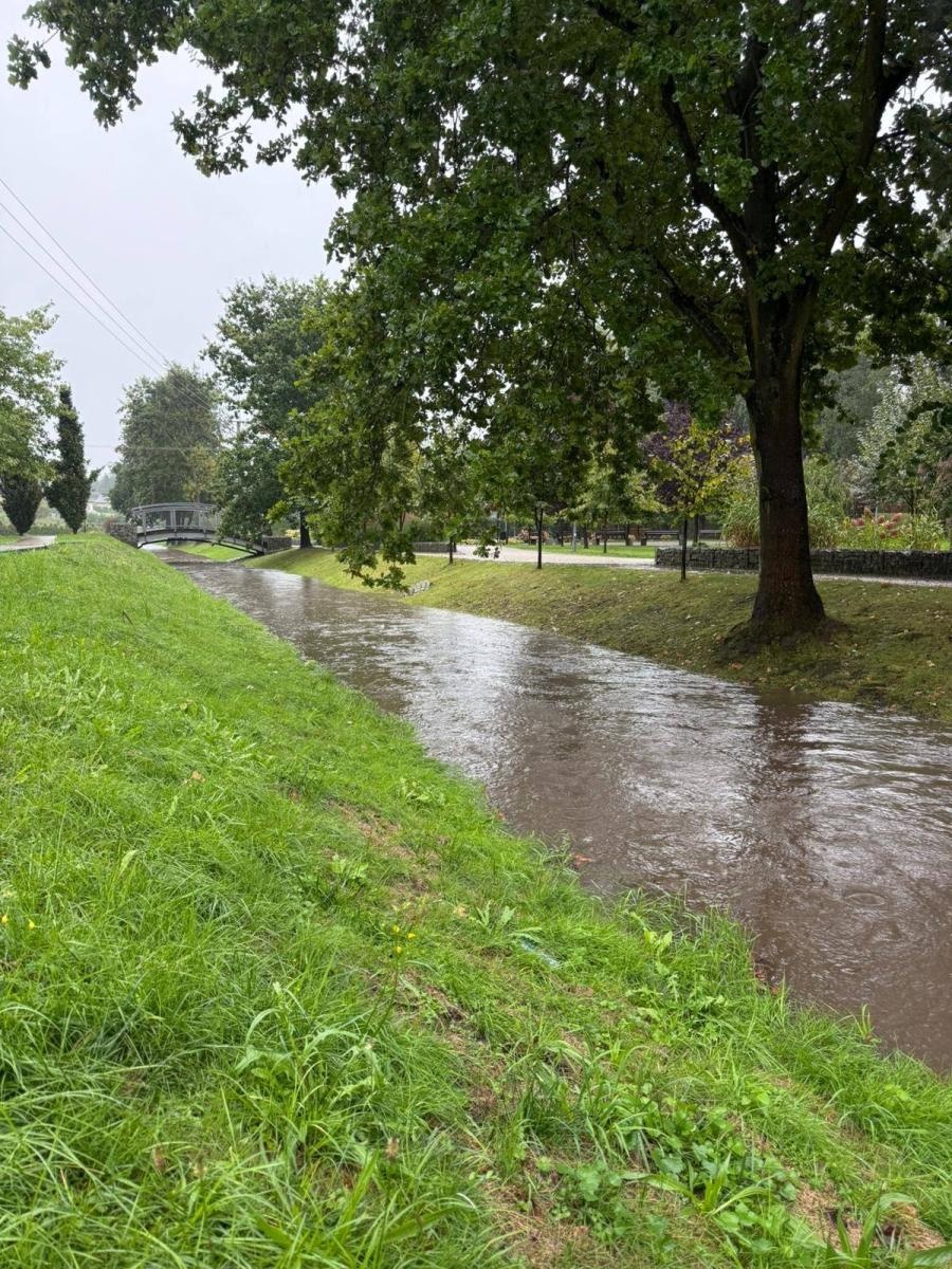 Zdjęcie w galerii na portalu naszwodzislaw.com: Ciągle pada... Monitoring sytuacji hydrologicznej w gminie Mszana [FOTO] wiadomości z regionu