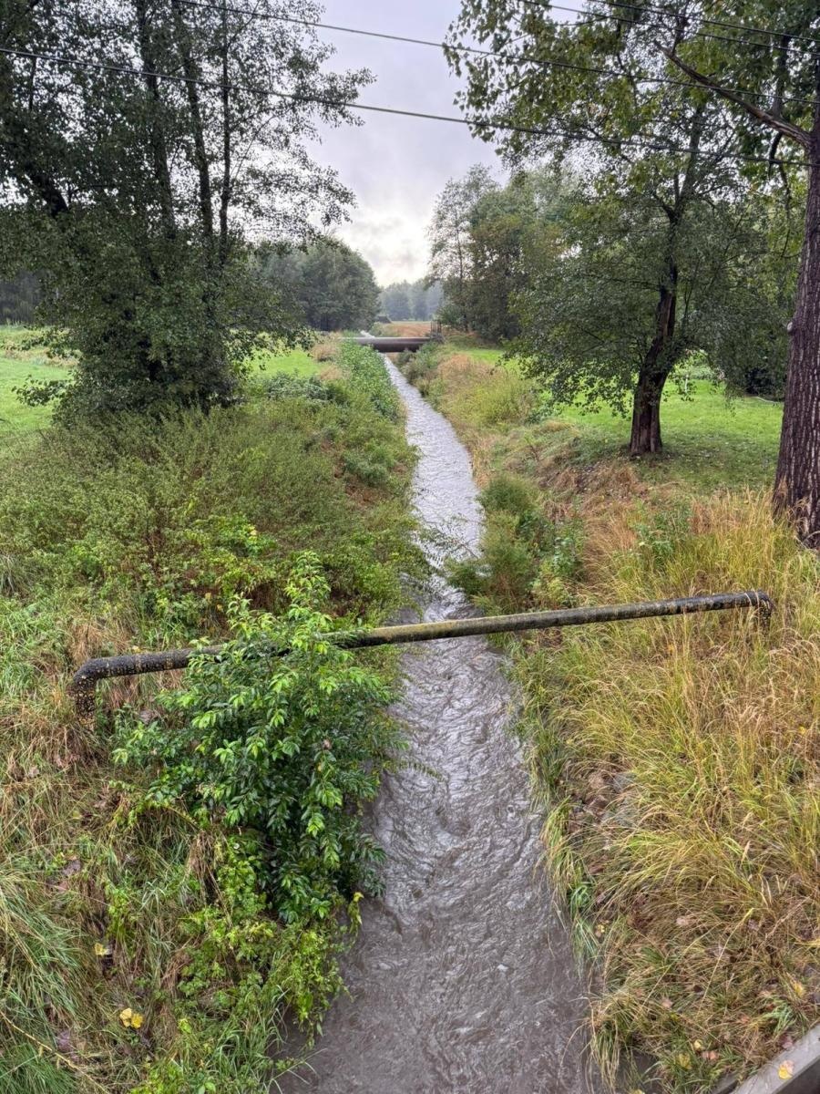 Zdjęcie w galerii na portalu naszwodzislaw.com: Ciągle pada... Monitoring sytuacji hydrologicznej w gminie Mszana [FOTO] wiadomości z regionu