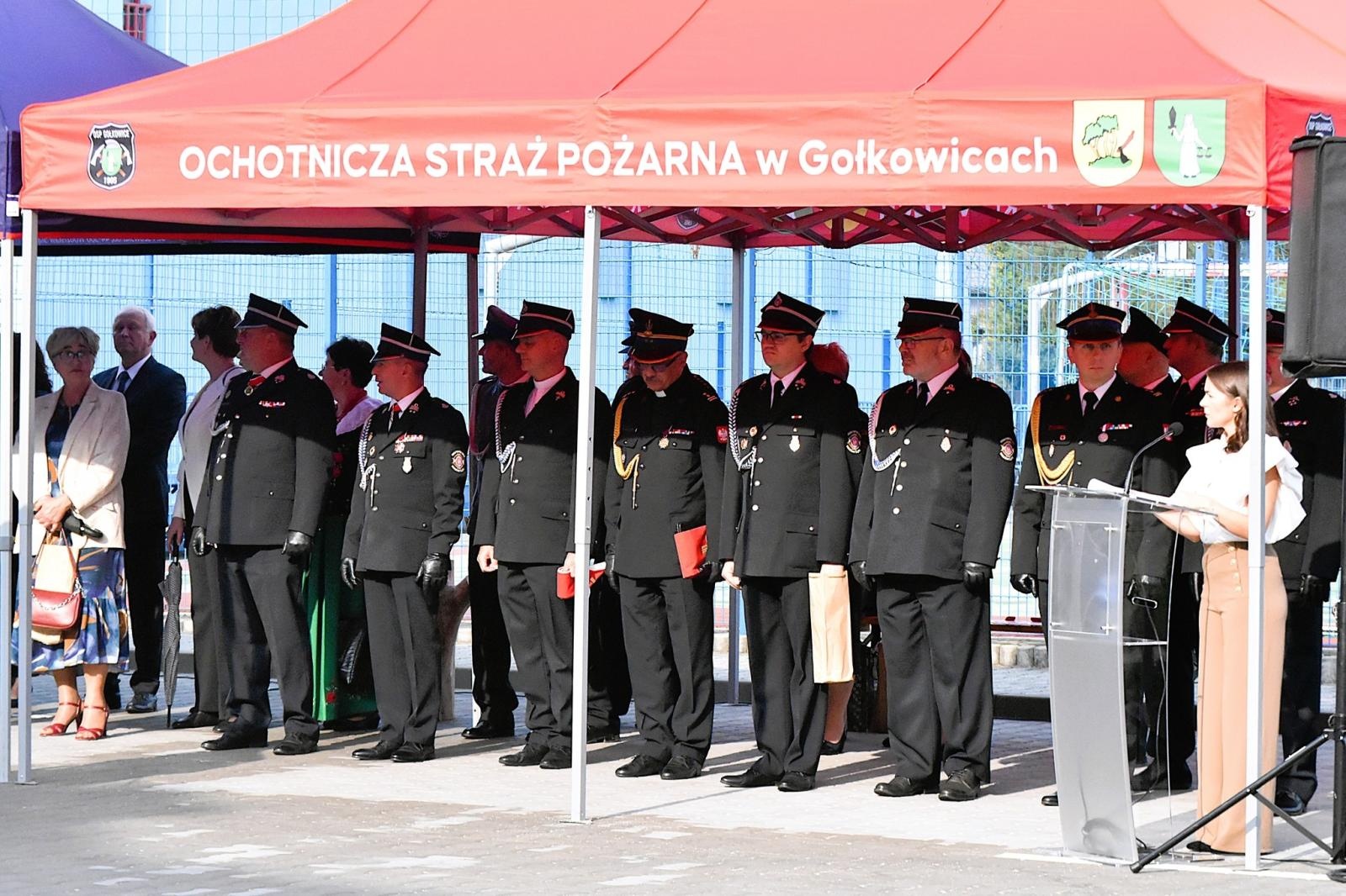 Zdjęcie w galerii na portalu naszwodzislaw.com: Jubileusz 120-lecia OSP Gołkowice. Jednostka ma nowy sztandar [FOTO] wiadomości z regionu