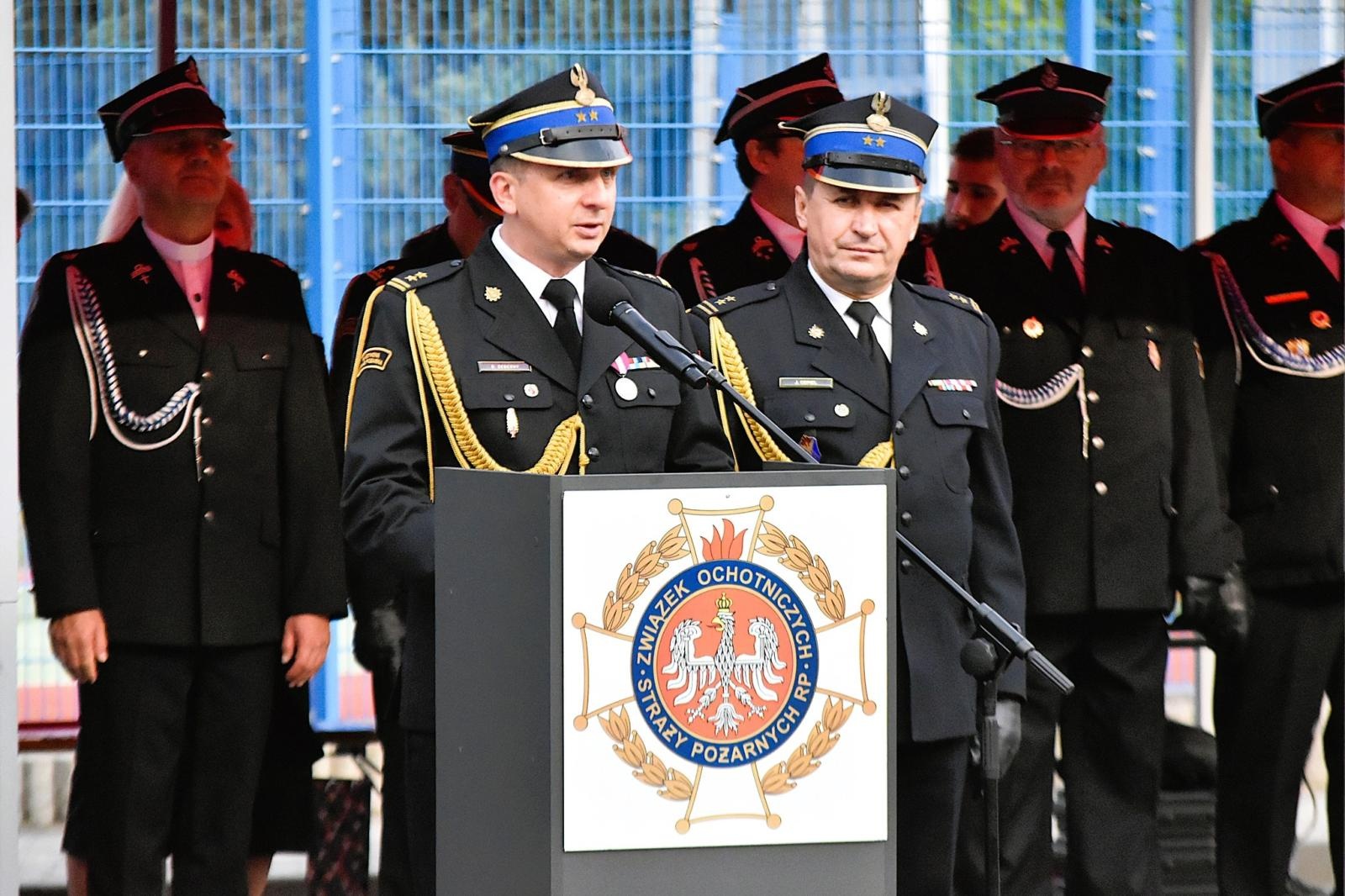 Zdjęcie w galerii na portalu naszwodzislaw.com: Jubileusz 120-lecia OSP Gołkowice. Jednostka ma nowy sztandar [FOTO] wiadomości z regionu