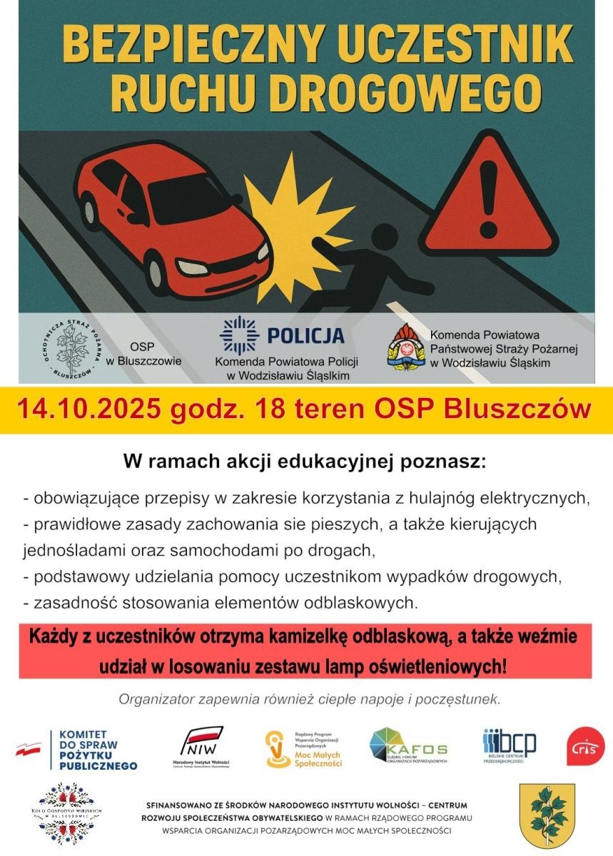 Zdjęcie w galerii na portalu naszwodzislaw.com: Plenerowa akcja edukacyjna w Bluszczowie. Bezpieczeństwo przede wszystkim wiadomości z regionu