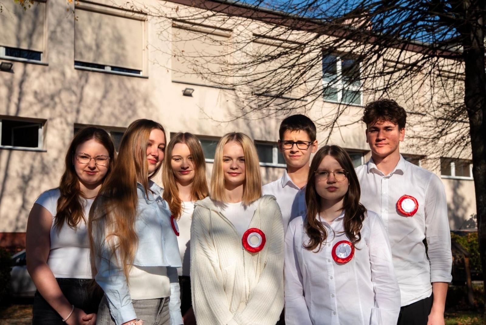 Zdjęcie w galerii na portalu naszwodzislaw.com: Placówki oświatowe powiatu włączyły się w akcję Szkoła do hymnu wiadomości z regionu