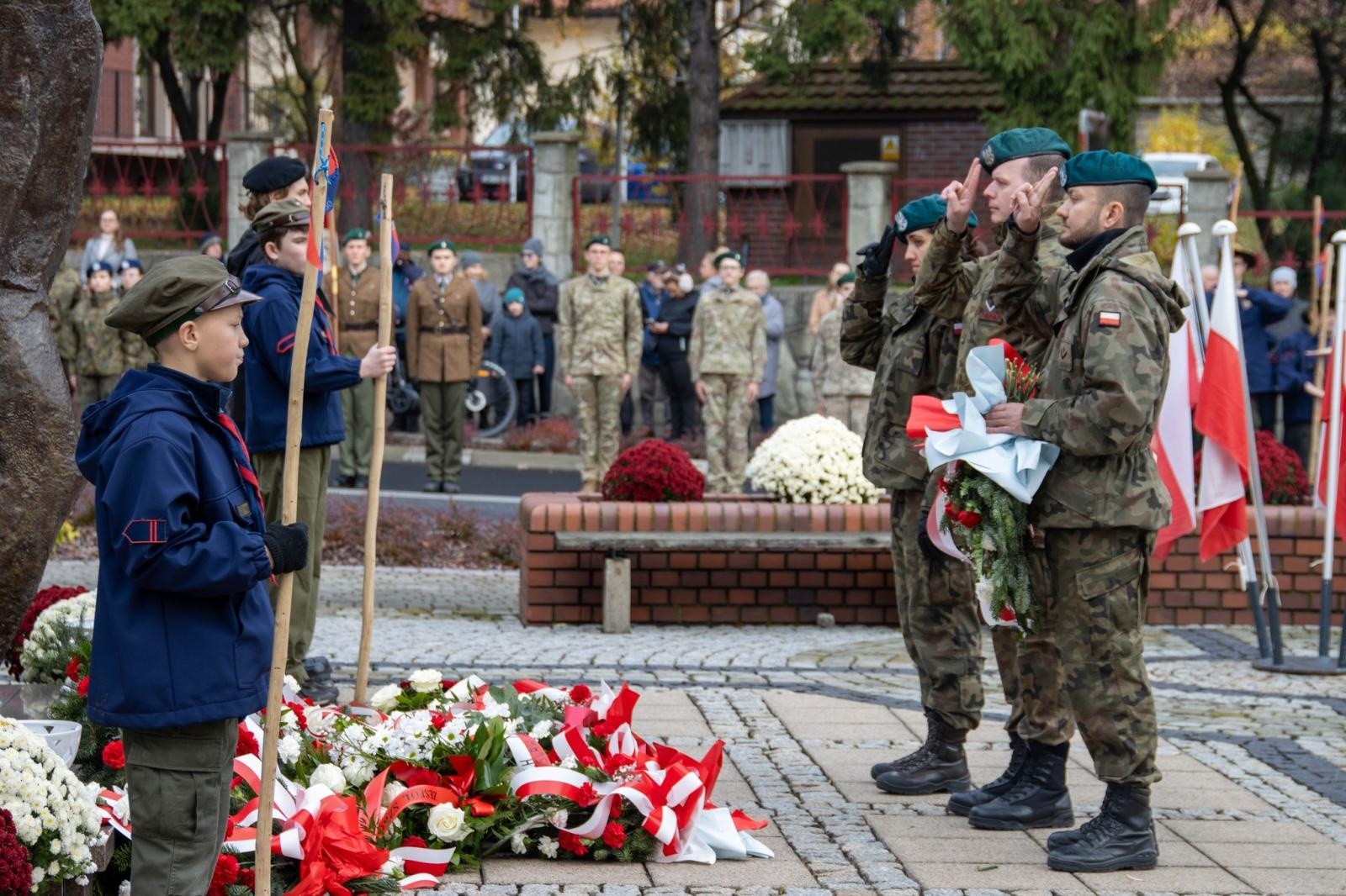 Zdjęcie w galerii na portalu naszwodzislaw.com: Obchody Święta Niepodległości w Wodzisławiu Śląskim [FOTO i WIDEO] wiadomości z regionu