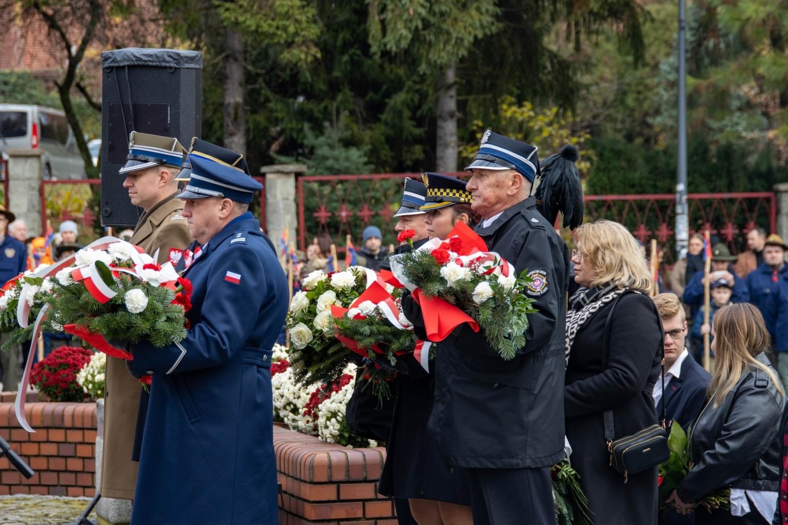 Zdjęcie w galerii na portalu naszwodzislaw.com: Obchody Święta Niepodległości w Wodzisławiu Śląskim [FOTO i WIDEO] wiadomości z regionu