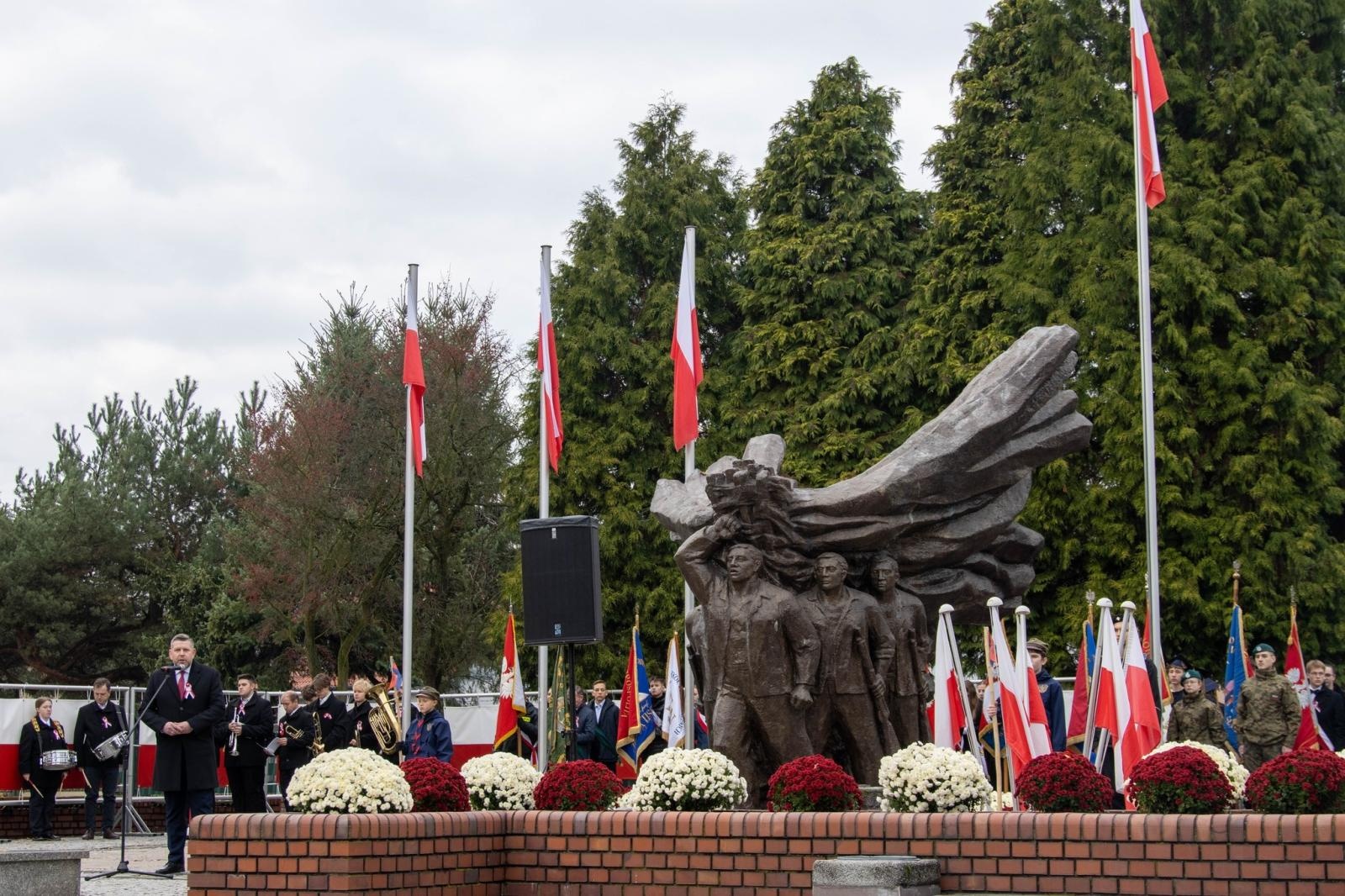Zdjęcie w galerii na portalu naszwodzislaw.com: Obchody Święta Niepodległości w Wodzisławiu Śląskim [FOTO i WIDEO] wiadomości z regionu
