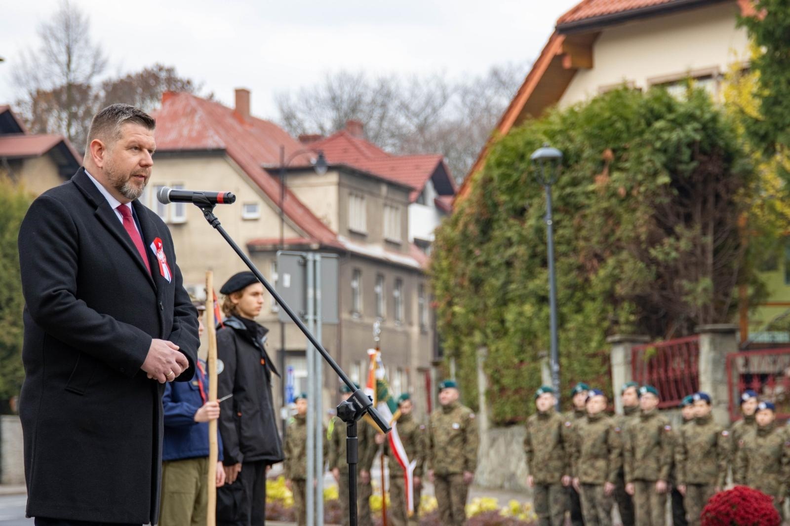 Zdjęcie w galerii na portalu naszwodzislaw.com: Obchody Święta Niepodległości w Wodzisławiu Śląskim [FOTO i WIDEO] wiadomości z regionu