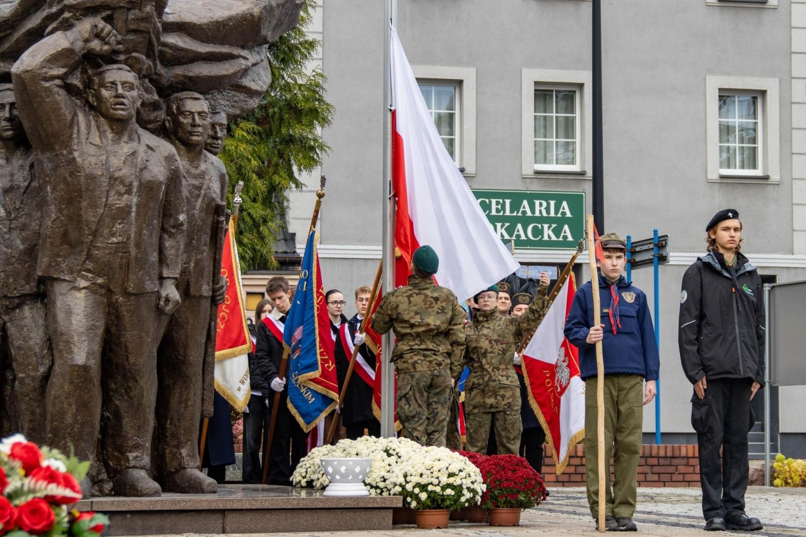 Zdjęcie w galerii na portalu naszwodzislaw.com: Obchody Święta Niepodległości w Wodzisławiu Śląskim [FOTO i WIDEO] wiadomości z regionu